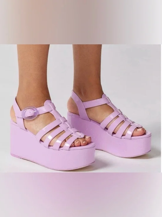 Circus NY By Sam Edelman GOLDA Platform Wedge Sandal | Sz 7, Orchid - Picture 1 of 8